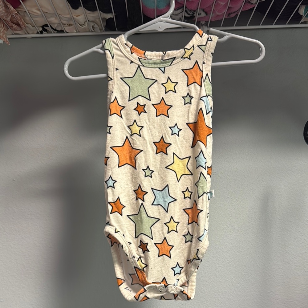 Posh peanut Star Pattern Baby Onesie